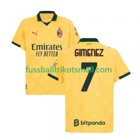 Fußballtrikots AC Mailand Santiago Gimenez 7 2025-2026 Kurzarm 3rd trikot kaufen